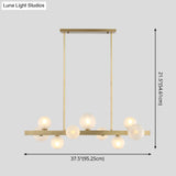 Gold Simplicity Globe Pendant Lamp: Frosted Glass Dining Room Island Lighting