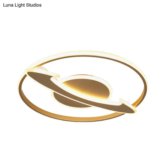 Golden Nordic Mountain/Starfish Acrylic Led Flush Light For Bedroom