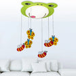 Green Acrylic Fog Flush Mount Light - Butterfly & Bee Cartoon Ceiling Lamp For Baby Bedroom