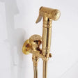 Hand Held Bidet Sprayer Douche Toilet Kit Antique Brass Shattaf Shower Head Gold Copper Valve Set Jet Toilet Bidet