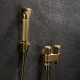 Hand Held Bidet Sprayer Douche Toilet Kit Antique Bronze Shattaf Shower Head Brass Valve Set Jet Bidet Faucet Garden