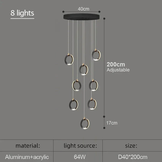 Hera - Modern Circular Led Chandelier Pendant Lighting