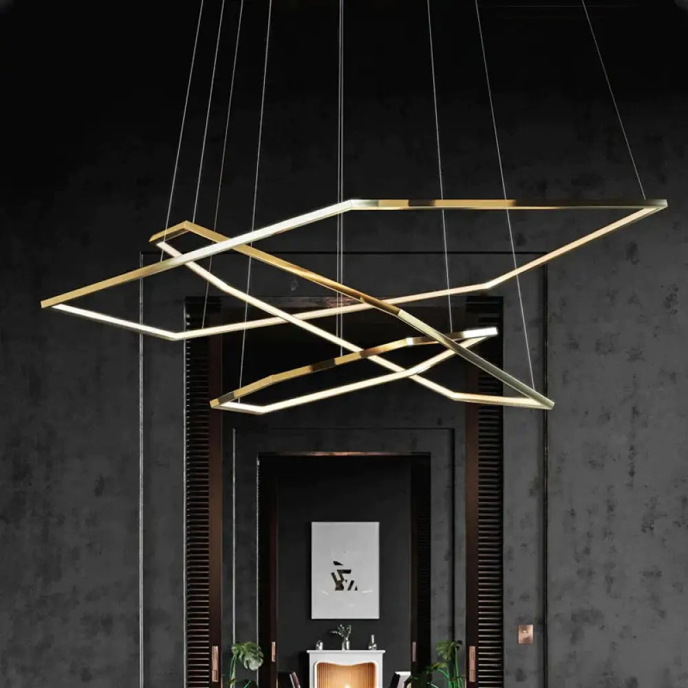 Hexa Minimalist hexagonal led chandelier