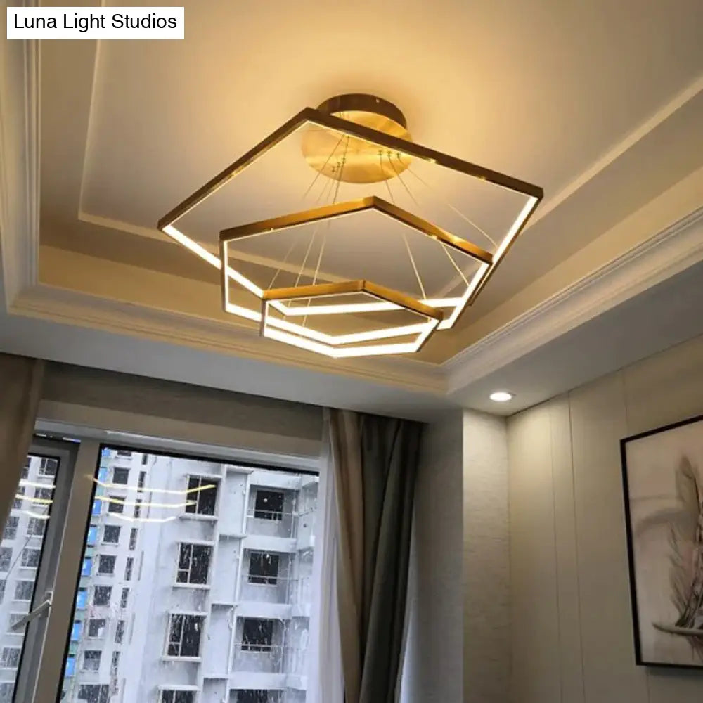 Hexa - Minimalist Hexagonal Led Chandelier