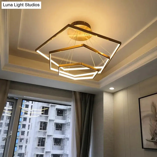 Hexa - Minimalist Hexagonal Led Chandelier