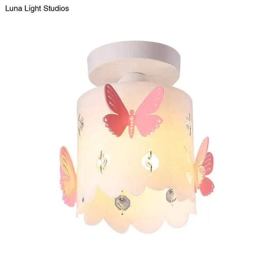 Hollow Butterfly Acrylic Ceiling Lamp For Modern Kitchen Mount