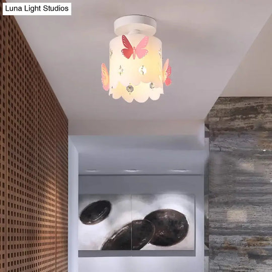 Hollow Butterfly Acrylic Ceiling Lamp For Modern Kitchen Mount