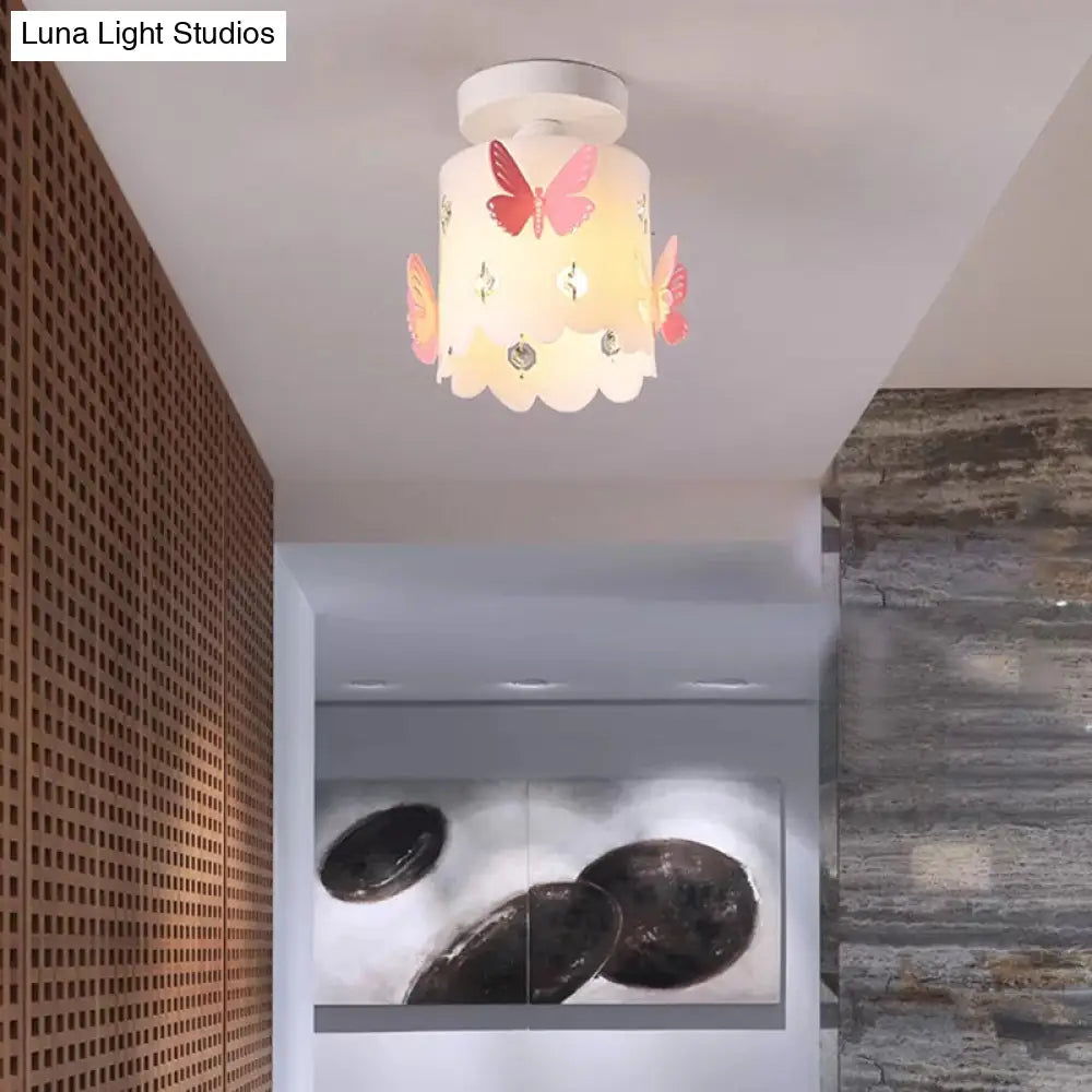 Hollow Butterfly Acrylic Ceiling Lamp For Modern Kitchen Mount