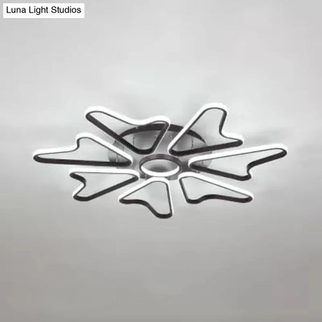 Horn-Shaped Led Ceiling Lamp For Modern Child Bedroom Made Of Acrylic