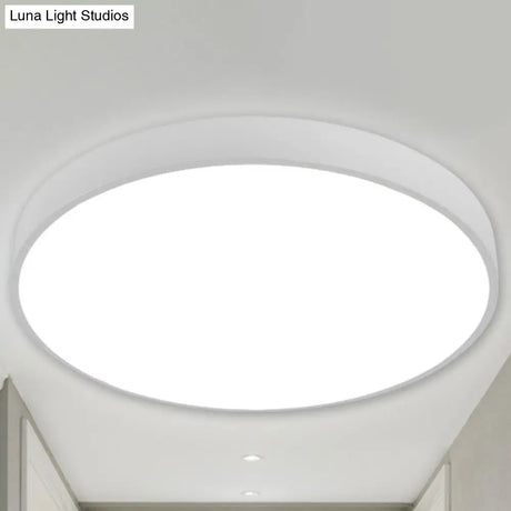 Illuminate Your Pathway: Round Nordic Led Flush Mount Ceiling Light With Acrylic Diffuser
