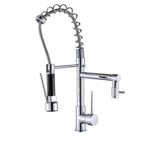Hydrobliss - Dual Spout Pull Out Spring Faucet Kitchen Faucets