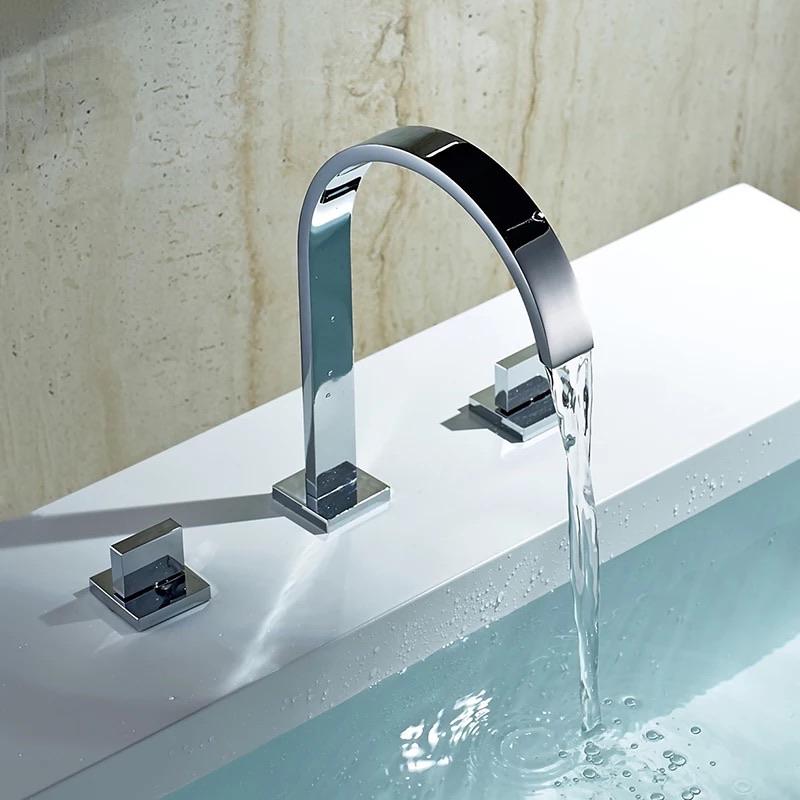 Hydrobliss - Modern Double Handle Bathroom Faucet
