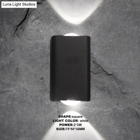 Indoor Lighting Led Wall Lamp Ip65 Waterproof & Outdoor Aluminum Light Surface Mounted Cube Garden