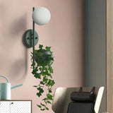 Industrial 1-Light Led Metal Sconce In Yellow/Blue/Green For Plant Wall Mount Lighting Restaurants