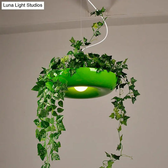 Industrial Aluminium Pendant Ceiling Light With 1 Bulb - Ideal For Restaurants Plants