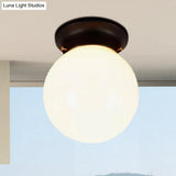 Industrial Black/Clear Glass Flush Mount Lighting Fixture 6’/6.5’ Wide
