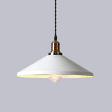Industrial Cone Shade Ceiling Light - Metal Hanging Pendant For Restaurant White / A
