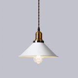 Industrial Cone Shade Ceiling Light - Metal Hanging Pendant For Restaurant White / C