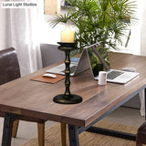 Industrial Desk Lamp With Candelabra Marble Table Accent In Brass/Bronze