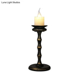 Industrial Desk Lamp With Candelabra Marble Table Accent In Brass/Bronze
