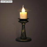 Industrial Desk Lamp With Candelabra Marble Table Accent In Brass/Bronze