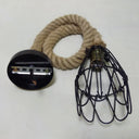 Industrial Iron Flower Pendant Light Ceiling Fixture For Bar - Hanging Cord Included Flaxen / No