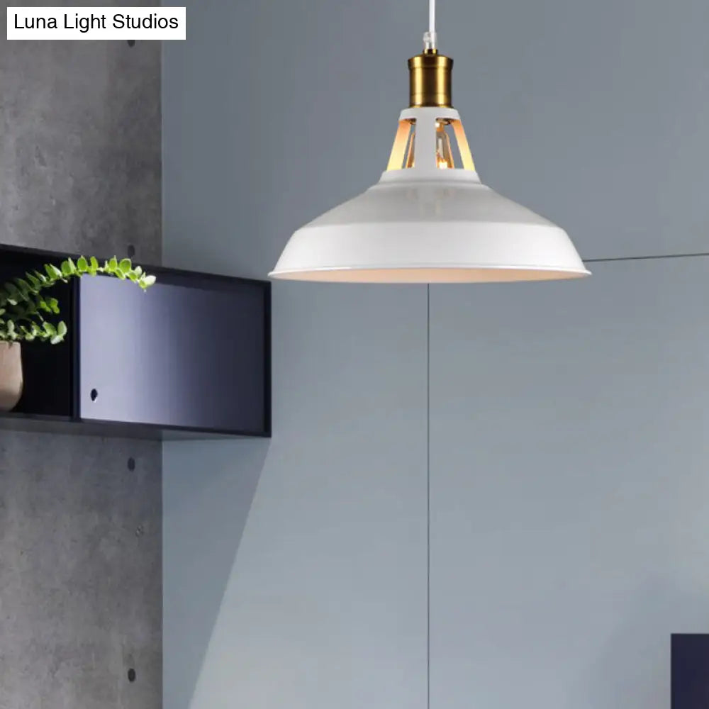 Industrial Style Metal Pendant Light Fixture For Shaded Restaurant - Hanging Kit