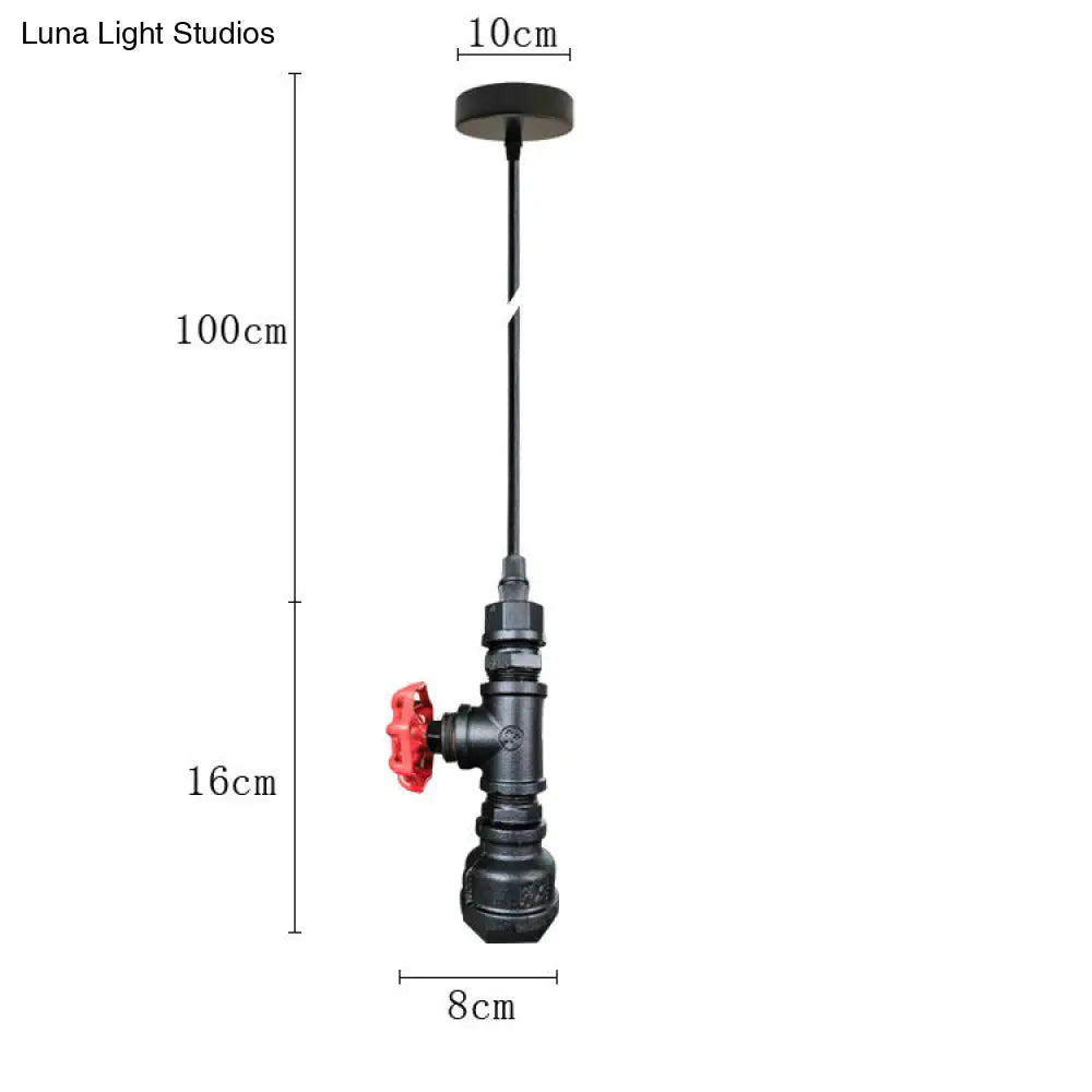 Industrial Metal Pendant Light With Exposed Bulb - Warehouse Suspension Down Lighting