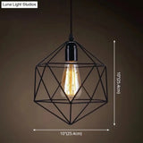Industrial Retro 1-Light Pendant With Metal Cage For Bar - Hang In Style!