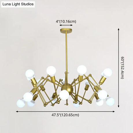 Industrial Sputnik Chandelier For Bar Or Coffee Shop