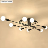 Industrial-Style Metal Pendant Light Fixture: Gun-Shaped Suspension In Black