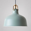 Industrial Style Metal Pendant Light With Adjustable Cord - 1-Light 8.5’/13’ Width Domed
