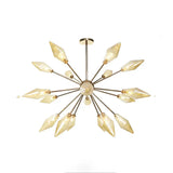 Industrial Stylish Diamond Shape Chandelier Light - 9/12/15-Head Indoor Hanging Fixture With