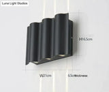 Ip65 Waterproof Led Outdoor Lighting Alumunim Wall Lamp Garden Villa Porch Sconce Lightings Black
