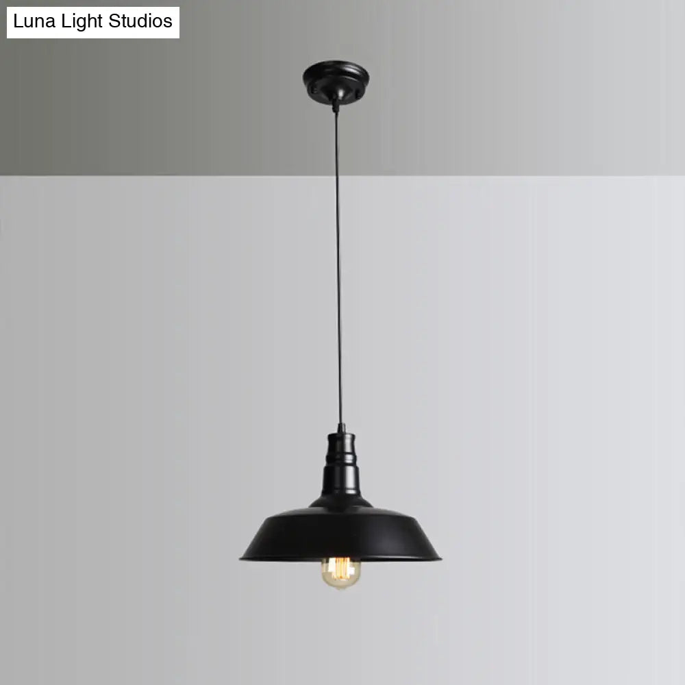 Industrial Style Iron Pendant Light Fixture - Barn Restaurant Hanging Lamp