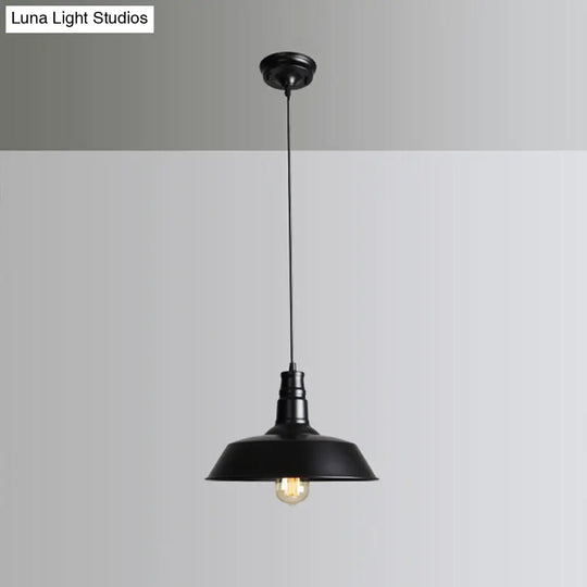 Industrial Style Iron Pendant Light Fixture - Barn Restaurant Hanging Lamp