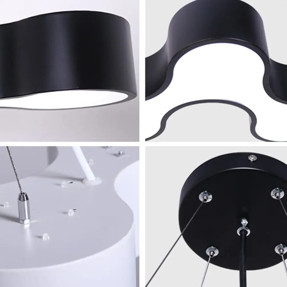 Modern Irregular Pendant Ceiling Light Acrylic Led Office Fixture