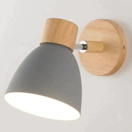Joan | Wooden Reading Wall Lamp Gray Wall Lamp