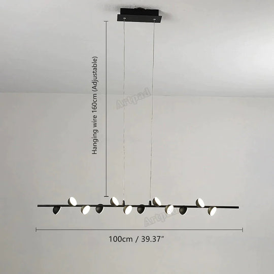Josephine - Lampe à Suspension Branche d'Arbre Nordique fer Art Suspension