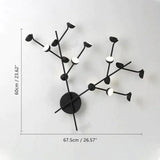 Josephine - Hanging Lamp Nordic Tree Branch iron Art Hanging Light 16 Heads black / White Lighting