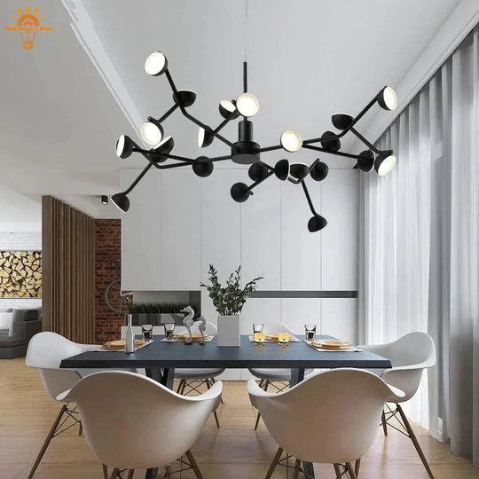 Josephine - Lampe à Suspension Branche d'Arbre Nordique fer Art Suspension