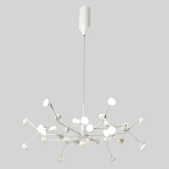 Josephine - Hanging Lamp Nordic Tree Branch Iron Art Light 36 Heads White / Lighting