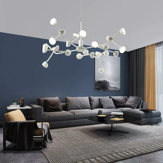 Josephine - Lampe à Suspension Branche d'Arbre Nordique fer Art Suspension