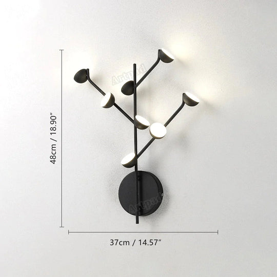 Josephine - Lampe à Suspension Branche d'Arbre Nordique fer Art Suspension