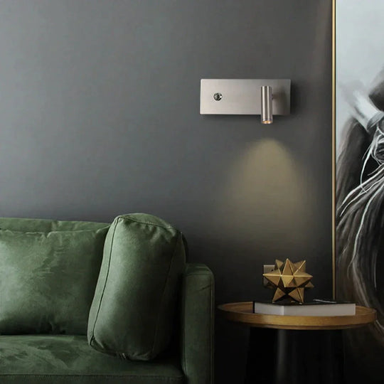 Kane | Nickel Led Dimmable Reading Wall Light Lamp