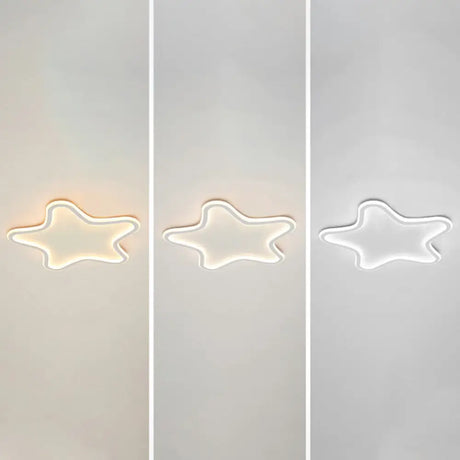 Kids Cartoon Star Led Ceiling Light – Creative Aluminum Flush Mount For Children’s Bedroom -