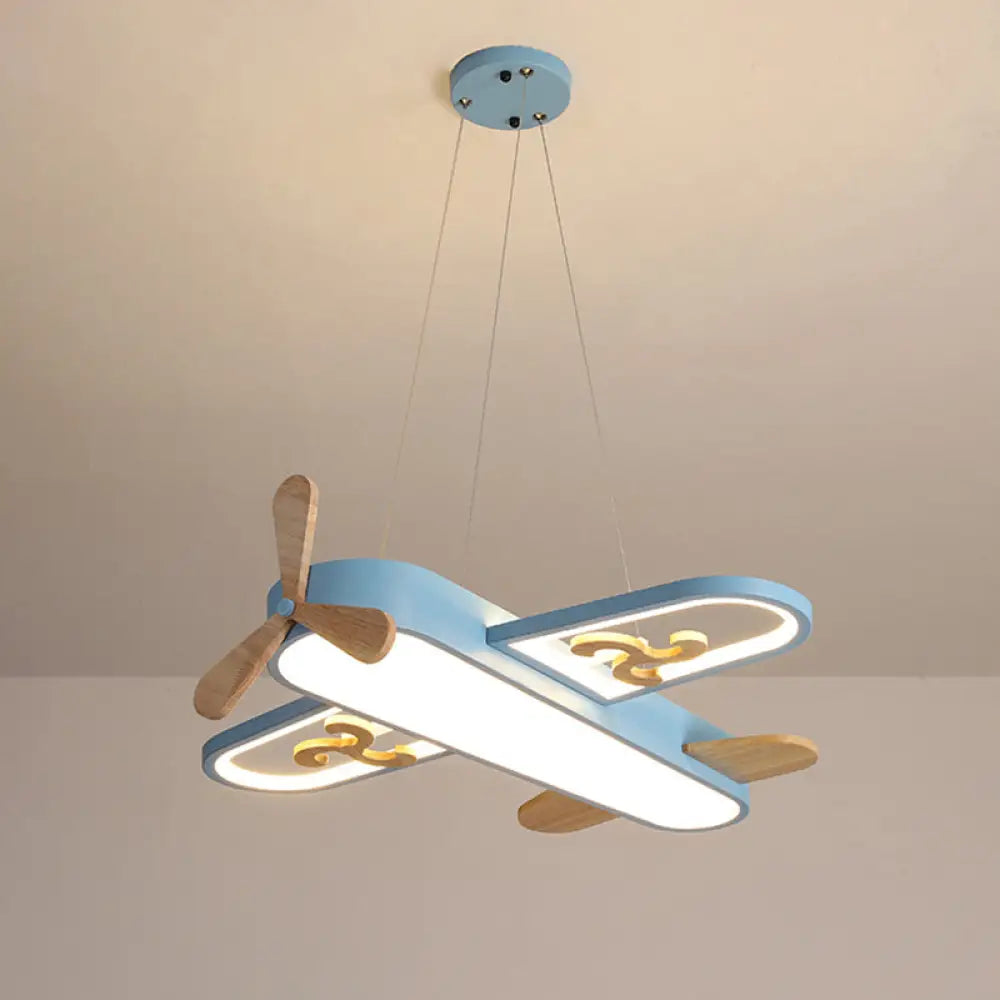 Kids’ Plane Acrylic Hanging Lamp Led Chandelier For Bedrooms