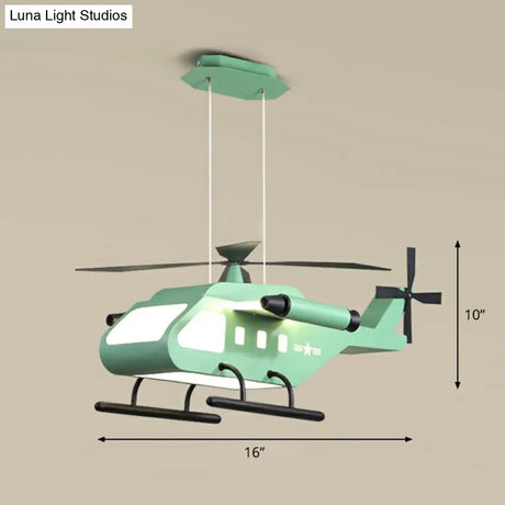 Kindergarten Cartoon Chandelier: Acrylic Led Suspension Light Fixture