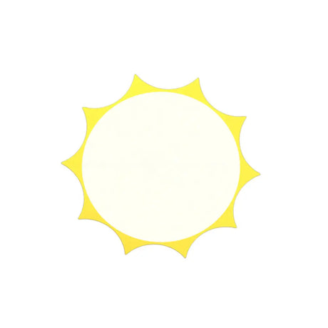 Kindergarten Yellow Sun Flush Mount Led Ceiling Light With Acrylic: Simple & Stylish Fixture