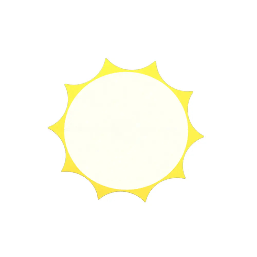 Kindergarten Yellow Sun Flush Mount Led Ceiling Light With Acrylic: Simple & Stylish Fixture